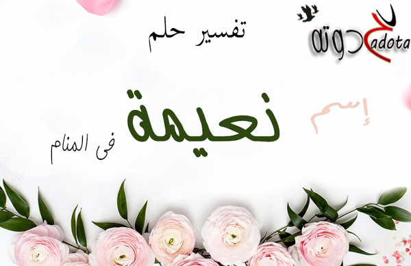 تفسير حلم رؤية اسم نعيمة في المنام
