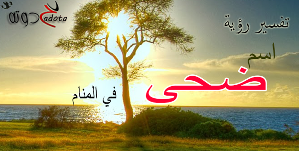 تفسير حلم رؤية اسم ضحى في المنام
